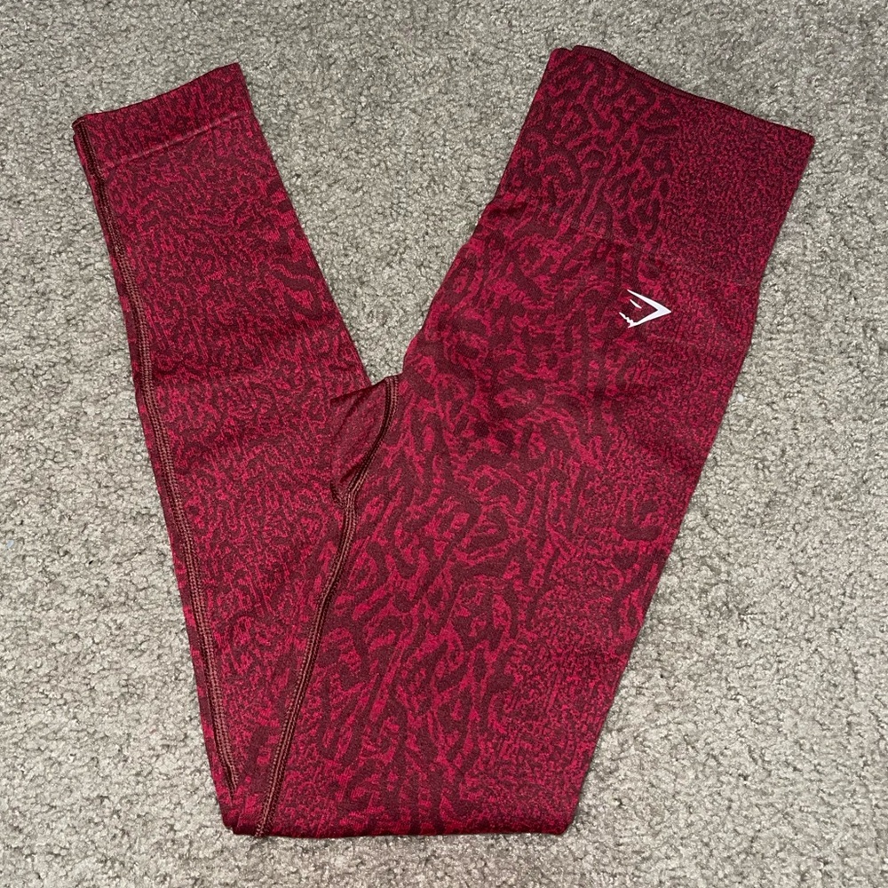 Gymshark Adapt Animal Seamless Leggings - Reef | Cherry Brown